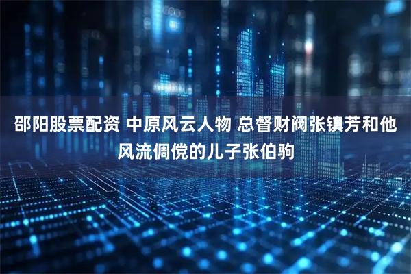 邵阳股票配资 中原风云人物 总督财阀张镇芳和他风流倜傥的儿子张伯驹