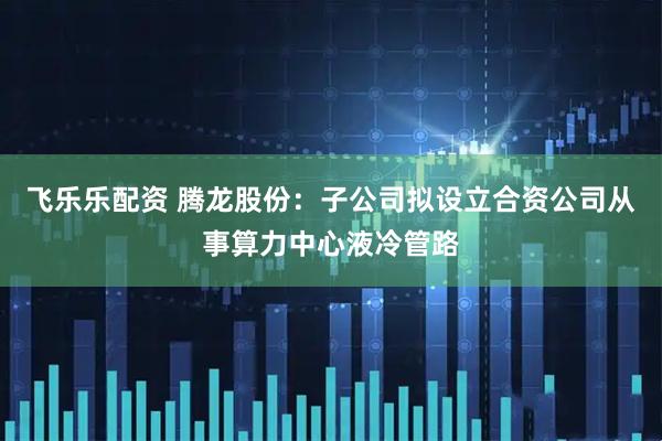 飞乐乐配资 腾龙股份：子公司拟设立合资公司从事算力中心液冷管路