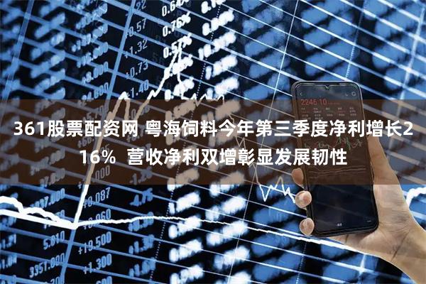 361股票配资网 粤海饲料今年第三季度净利增长216%  营收净利双增彰显发展韧性